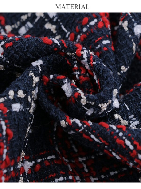 画像30: XSサイズあり 【GINZA COUTURE/銀座クチュール】 ツイード/ ノースリーブ/ Aライン/ ワンピース/ ひざ丈/ ミディアムドレス/ キャバドレス[OF2]