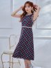 画像19: XSサイズあり 【GINZA COUTURE/銀座クチュール】 ツイード/ ノースリーブ/ Aライン/ ワンピース/ ひざ丈/ ミディアムドレス/ キャバドレス[OF2]