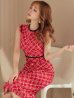 画像30: XSサイズあり 【GINZA COUTURE/銀座クチュール】 ツイード/ ノースリーブ/ Aライン/ ワンピース/ ひざ丈/ ミディアムドレス/ キャバドレス[OF2]