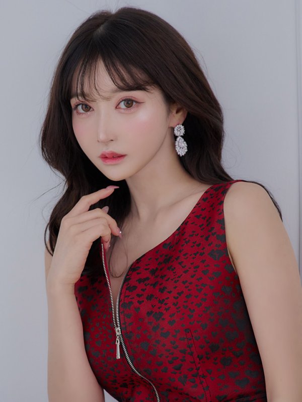 画像24: XS-Lサイズあり 【GINZA COUTURE/銀座クチュール】フロントジップ/ レオパード柄/ ポケット付き/ ジャガード/ タイト/ ひざ丈/ ワンピース/ ミディアムドレス/ キャバドレス[OF2]