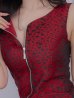 画像26: XS-Lサイズあり 【GINZA COUTURE/銀座クチュール】フロントジップ/ レオパード柄/ ポケット付き/ ジャガード/ タイト/ ひざ丈/ ワンピース/ ミディアムドレス/ キャバドレス[OF2]