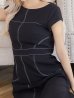 ブラック モデル：ぴょな　身長：160cm 着用サイズ：7号(Sサイズ)