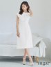 ホワイト　モデル：阿部なつき　身長160cm　着用サイズ：Sサイズ