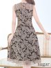 画像26: XS-Lサイズあり 【GINZA COUTURE/銀座クチュール】総レース/ パイピング/ ラインデザイン/ Aライン/ ひざ丈/ ノースリーブ/ ワンピース/ ミディアムドレス/ キャバドレス[OF2]