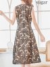 画像17: XS-Lサイズあり 【GINZA COUTURE/銀座クチュール】総レース/ パイピング/ ラインデザイン/ Aライン/ ひざ丈/ ノースリーブ/ ワンピース/ ミディアムドレス/ キャバドレス[OF2]