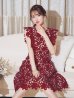 画像24: XS-Lサイズあり 【GINZA COUTURE/銀座クチュール】レース/ ワンカラー/ ノースリーブ/ Aライン/ フレア/ 膝丈/ ミディアムドレス/ キャバドレス[OF2]
