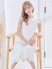 画像17: XS-Lサイズあり 【GINZA COUTURE/銀座クチュール】レース/ ワンカラー/ ノースリーブ/ Aライン/ フレア/ 膝丈/ ミディアムドレス/ キャバドレス[OF2]
