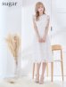 画像19: XS-Lサイズあり 【GINZA COUTURE/銀座クチュール】レース/ ワンカラー/ ノースリーブ/ Aライン/ フレア/ 膝丈/ ミディアムドレス/ キャバドレス[OF2]