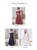 画像43: XS-Lサイズあり 【GINZA COUTURE/銀座クチュール】レース/ ワンカラー/ ノースリーブ/ Aライン/ フレア/ 膝丈/ ミディアムドレス/ キャバドレス[OF2]