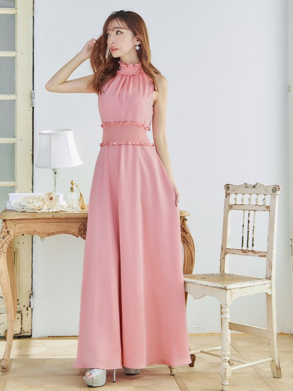 ピンク モデル:杉山佳那恵 身長:158cm 着用サイズ:5号(XSサイズ)