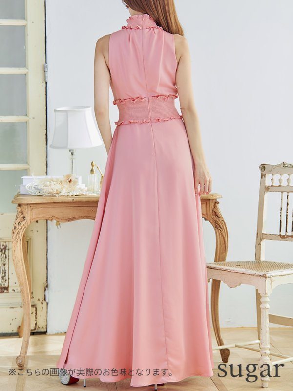 ピンク モデル:杉山佳那恵 身長:158cm 着用サイズ:5号(XSサイズ)