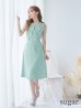 画像8: XS-Lサイズあり 【GINZA COUTURE/銀座クチュール】フリル/ ノースリーブ/ 膝丈/ ワンピース/ Aライン/ ミモレ丈/ キャバドレス[OF2]