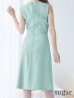 画像10: XS-Lサイズあり 【GINZA COUTURE/銀座クチュール】フリル/ ノースリーブ/ 膝丈/ ワンピース/ Aライン/ ミモレ丈/ キャバドレス[OF2]