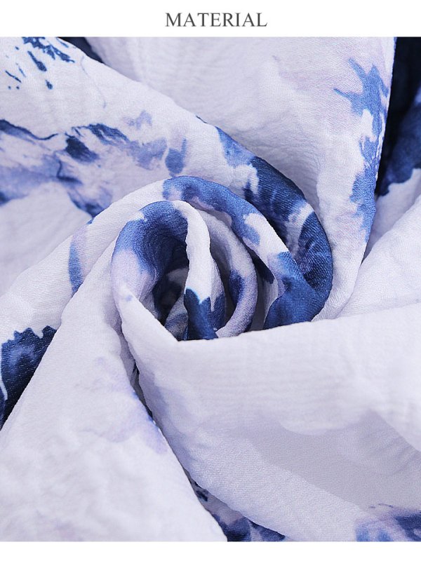 画像13: XS-Lサイズあり 【GINZA COUTURE/銀座クチュール】フラワープリント/ ショルダーリボン/ ノースリーブ/ ひざ丈/ フレア/ Aライン/ ワンピース/ ミディアムドレス/ キャバドレス[OF2]