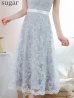 画像11: XS-Lサイズあり 【GINZA COUTURE/銀座クチュール】フラワーレース/ ノースリーブ/ フレア/ Aライン/ ミディアム丈/ ワンピース/ ミディアムドレス/ キャバドレス[OF2]