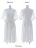 画像13: XS-Lサイズあり 【GINZA COUTURE/銀座クチュール】ワンカラー/ レース/ ウエストリボン/ 半袖/ 袖あり/ Aライン/ ミディアム丈/ ワンピース/ キャバドレス[OF2]
