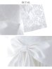 画像15: XS-Lサイズあり 【GINZA COUTURE/銀座クチュール】ワンカラー/ レース/ ウエストリボン/ 半袖/ 袖あり/ Aライン/ ミディアム丈/ ワンピース/ キャバドレス[OF2]