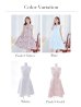 画像17: XS-Lサイズあり 【GINZA COUTURE/銀座クチュール】フラワープリント/ ノースリーブ/ ハイウエスト/ Aライン/ ミディアム丈/ 膝丈/ フレア/ ワンピース / キャバドレス[OF2]