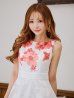 画像6: XS-Lサイズあり 【GINZA COUTURE/銀座クチュール】フラワープリント/ ノースリーブ/ フレア/ Aライン/ ロングドレス/ キャバドレスlong[OF2]