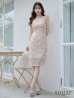 画像13: XS-Lサイズあり 【GINZA COUTURE/銀座クチュール】レース/ シアー/ ノースリーブ/ タイト/ ワンピース/ ミディアムドレス/ キャバドレス[OF2]