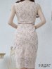 画像15: XS-Lサイズあり 【GINZA COUTURE/銀座クチュール】レース/ シアー/ ノースリーブ/ タイト/ ワンピース/ ミディアムドレス/ キャバドレス[OF2]