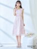 画像8: XS-Lサイズあり 【GINZA COUTURE/銀座クチュール】フラワーレース/ ノースリーブ/ Aライン/ フレア/ ミディアム丈/ ワンピース/ ミディアムドレス/ キャバドレス[OF2]