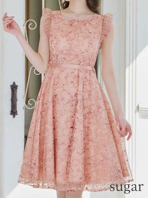 ピンク モデル:ゆめ 身長:160cm 着用サイズ:5号(XSサイズ)