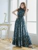 画像7: 【GINZA COUTURE/銀座クチュール】フラワープリント/ ハイネック/ ノースリーブ/ Aライン/ ロングドレス / キャバドレス long[OF2]