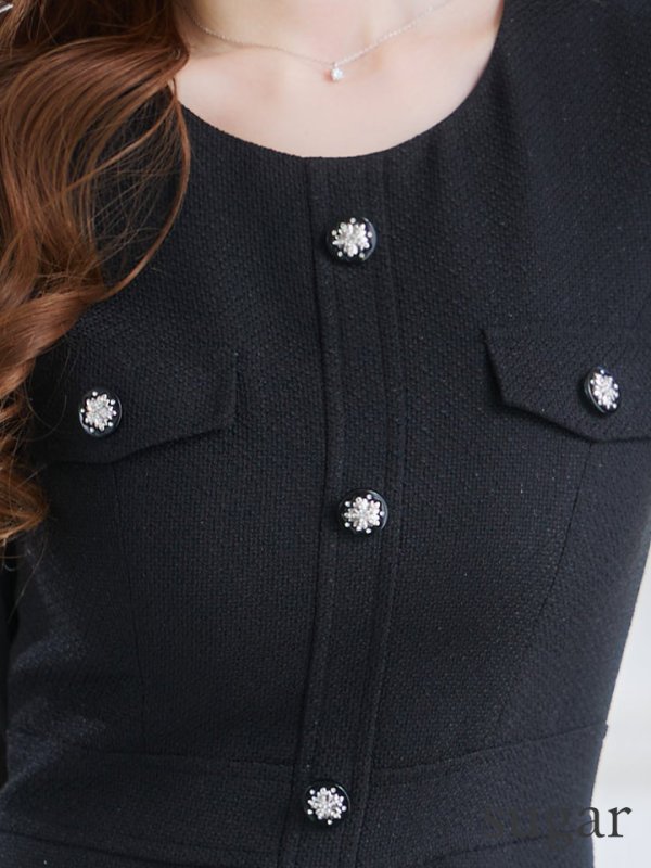 ブラック モデル:ゆめ 身長:160cm 着用サイズ:7号(Sサイズ)