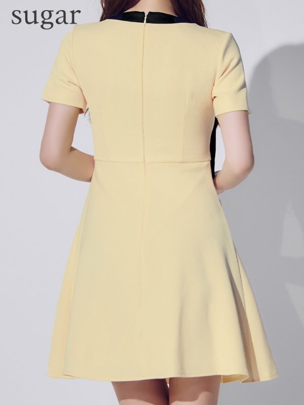 イエロー モデル：ゆめ　身長：160cm　着用サイズ：7号(Sサイズ)