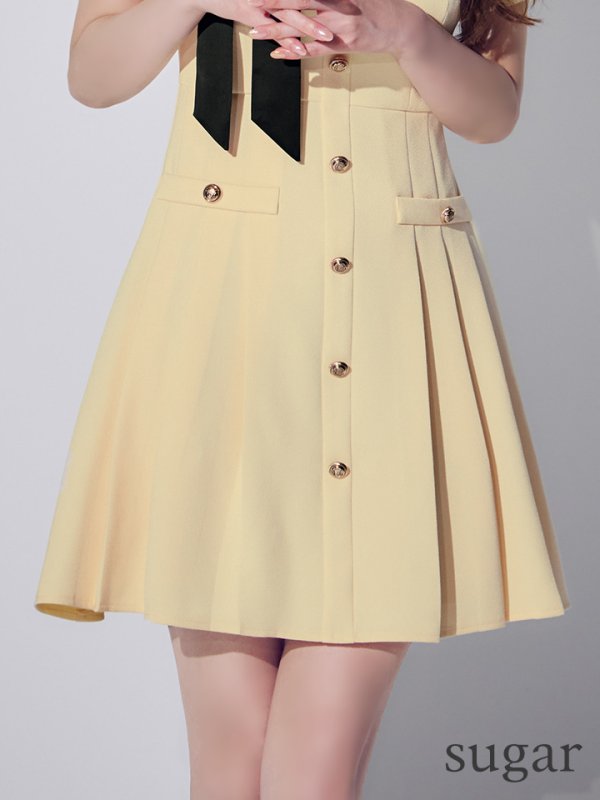 イエロー モデル：ゆめ　身長：160cm　着用サイズ：7号(Sサイズ)