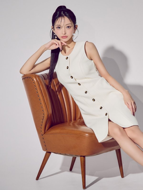 アイボリー モデル：まおちゃる　身長：158cm　着用サイズ：5号(XSサイズ)