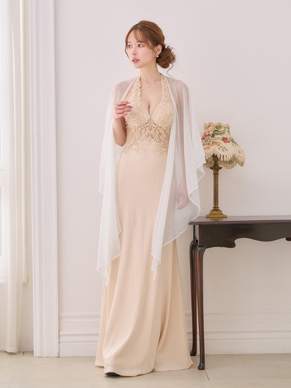 ホワイト　モデル：ゆめ　身長：160cm　着用サイズ：Fサイズ