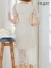 ホワイト モデル：明日花キララ　身長：162cm　着用サイズ：Sサイズ