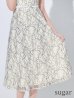 ホワイト×ブラック　モデル：明日花キララ　身長：162cm　着用サイズ：7号(Sサイズ)着用