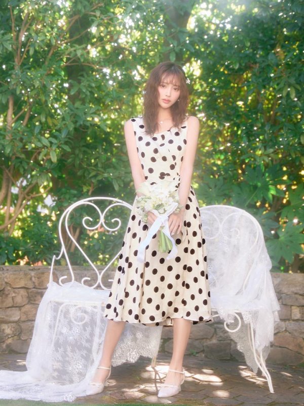 ベージュ　モデル：きほ　身長：169cm　着用サイズ：Sサイズ