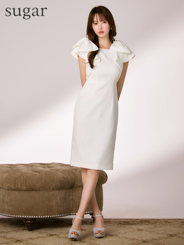 ホワイト　モデル：ゆめ　身長：160cm　着用サイズ：Sサイズ