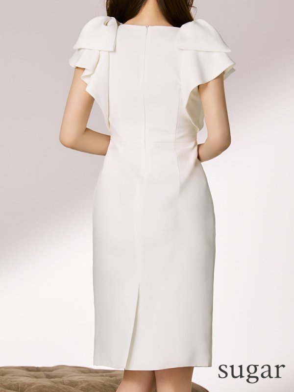 ホワイト　モデル：ゆめ　身長：160cm　着用サイズ：Sサイズ