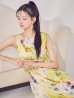イエロー　モデル：まおちゃる　身長：158cm　着用サイズ：7号(Sサイズ)