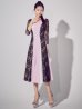 パープルxブラック モデル：まおちゃる　身長：158cm 着用サイズ：7号(Sサイズ)