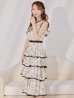 ブラックホワイト　モデル：ゆめ　身長：160cm　着用サイズ：7号(Sサイズ)