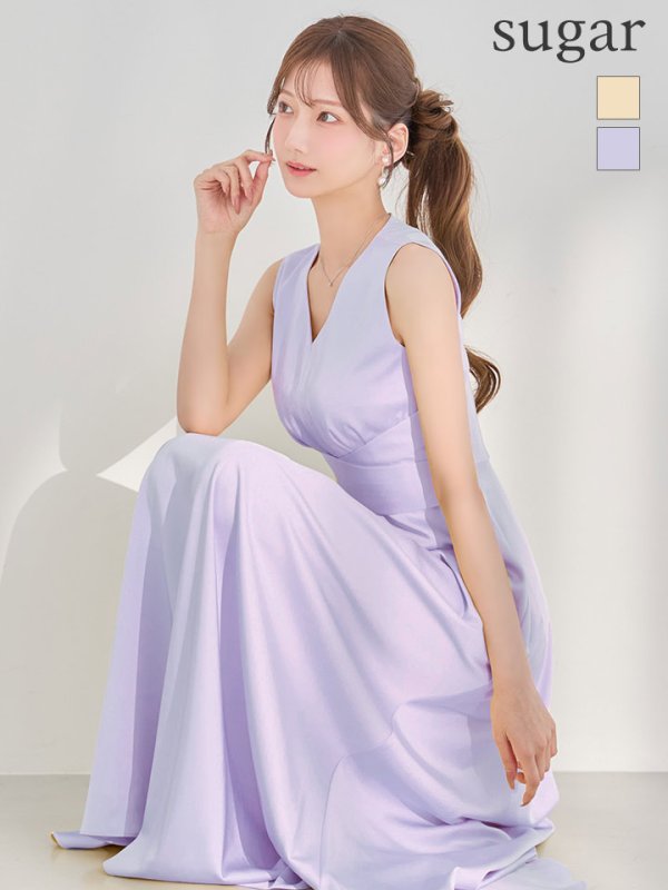 パープル　モデル：あすか　身長：170cm　着用サイズ：7号(Sサイズ)