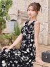 ブラックxホワイト　モデル：るりぴ　身長：165cm　着用サイズ：Sサイズ
