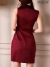 ワインレッド モデル：ゆめ　身長160cm　着用サイズ：Sサイズ