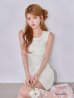 ホワイト　モデル：まりん　身長：164cm　着用サイズ：7号(Sサイズ)