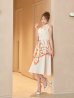 ベージュxオレンジ　モデル：るりぴ　身長：165cm　着用サイズ：7号(Sサイズ)