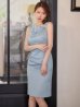 ブルー モデル：ゆめ　身長：160cm　着用サイズ：7号(Sサイズ)