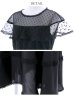 画像23: 【GINZA COUTURE/銀座クチュール】ドットレース/ 刺繍レース/ シアー/ ケープ/ ボレロ/ ドッキング/ フレア/ ミモレ丈/ ワンピース/ ミディアムドレス/ キャバドレス[OF2]