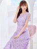画像5: XS-Lサイズあり 【GINZA COUTURE/銀座クチュール】フラワー刺繍/ レース/ 半袖 / 袖あり/ Aライン/ ミモレ丈/ ワンピース/ ミディアムドレス/ キャバドレス[OF2]