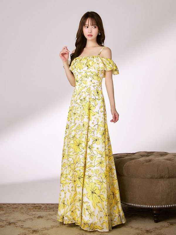 イエロー　モデル：ゆめ　身長：160cm　着用サイズ：Sサイズ